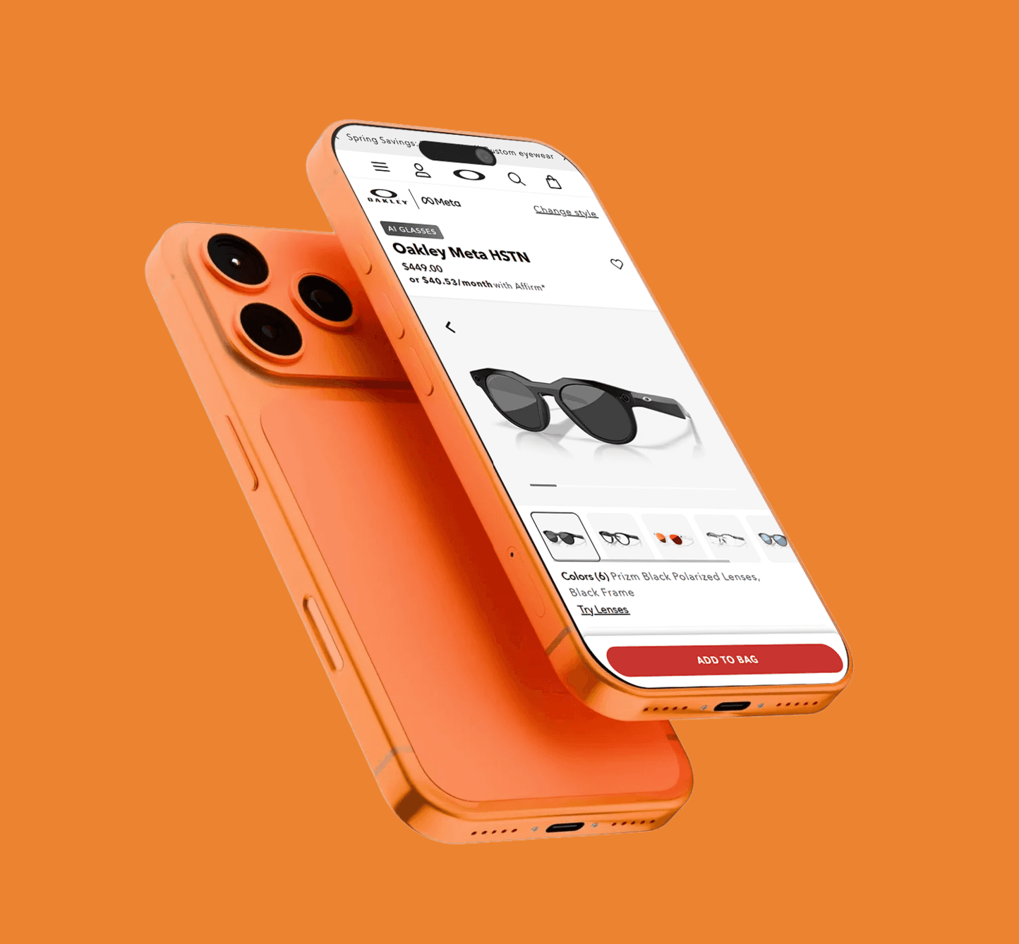 Oakley Mobile Mockup