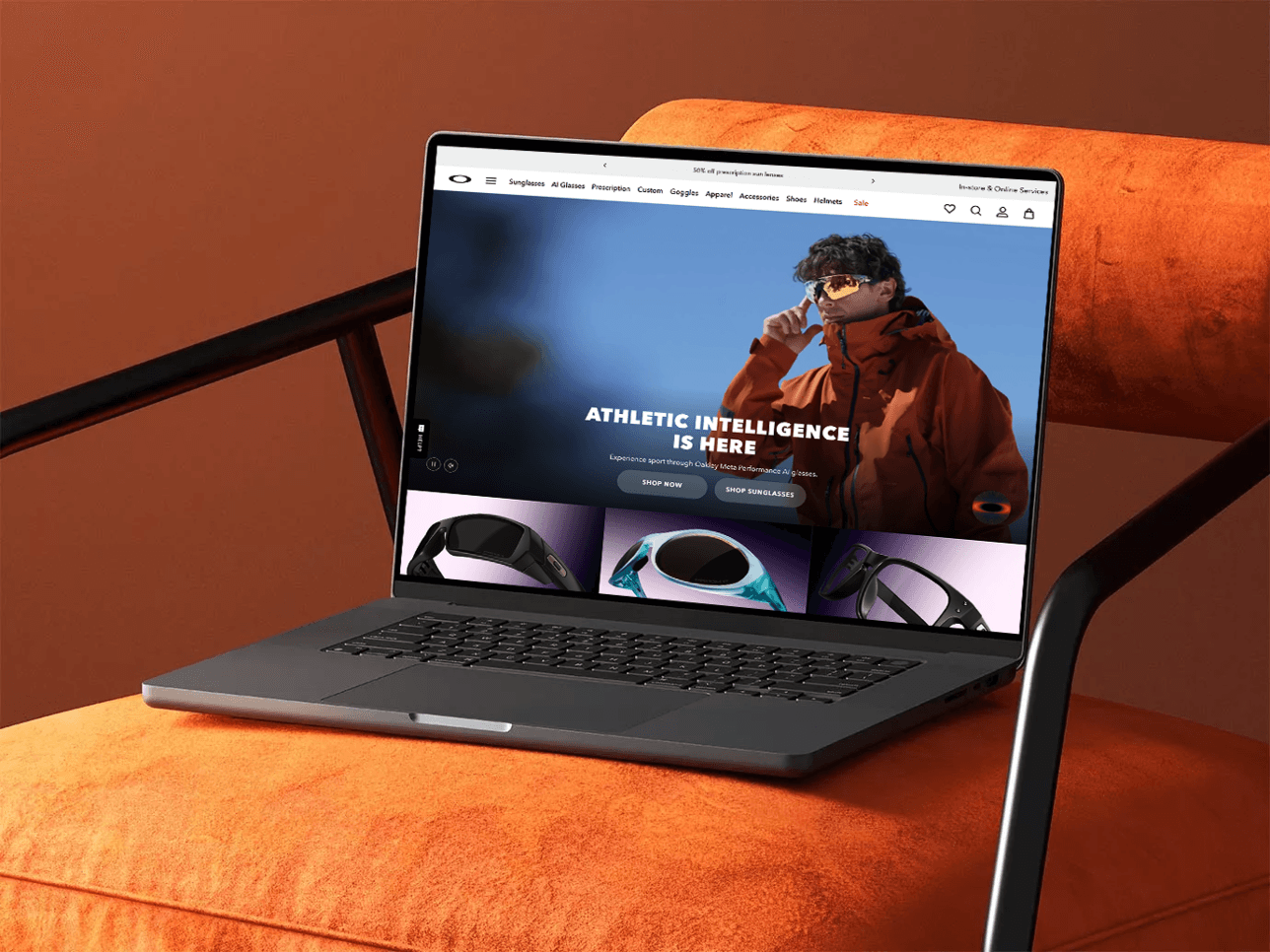 Oakley Desktop Mockup