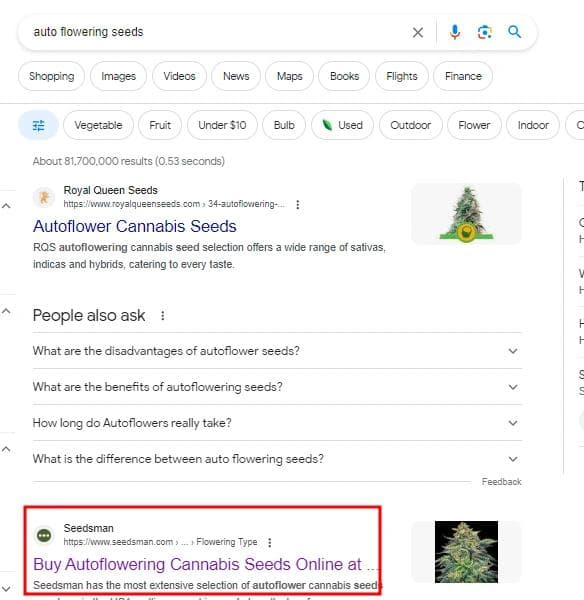 Organic traffic reduction