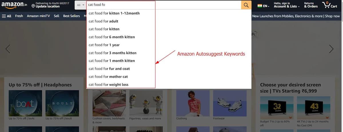 Amazon Autocomplete