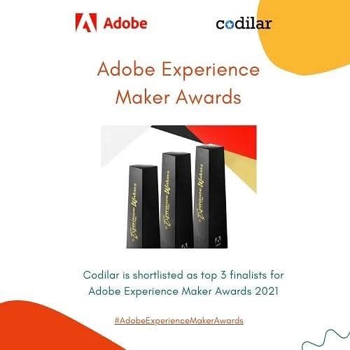 Codilar makes it to top finalist for Adobe Experience Maker Awards 2021